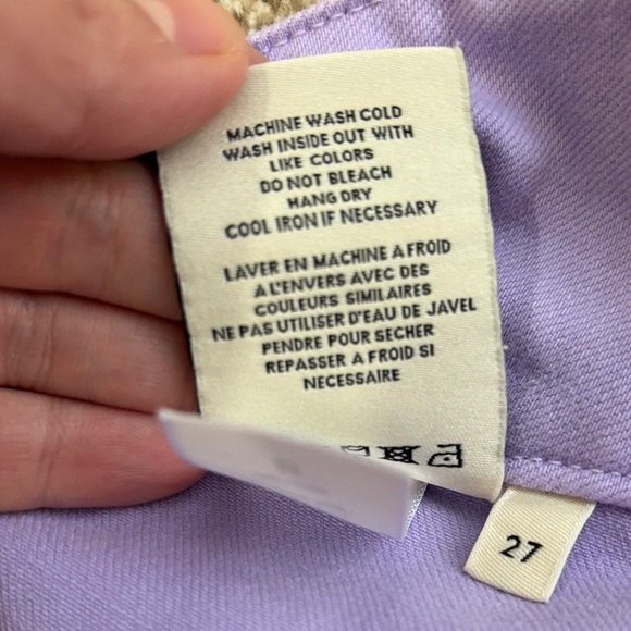 Alice + Olivia Lavender Flared jeans sz 27 - Picture 6 of 7